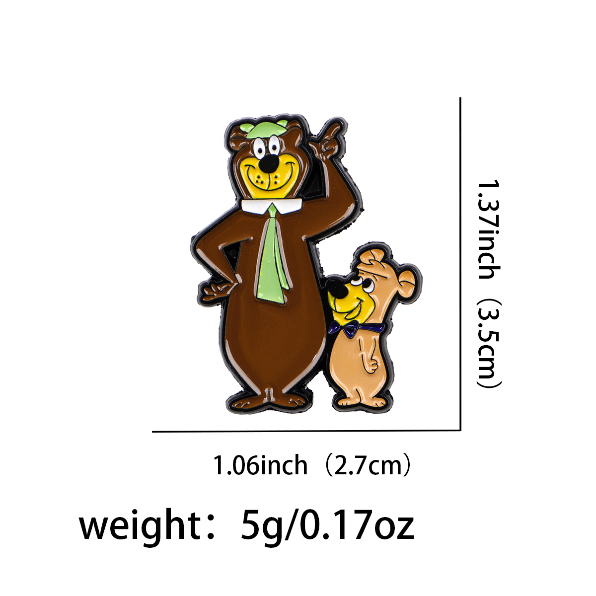 Cute Bear Enamel Pin Cartoon B - مراجعة Embroidery Illustration وسعره