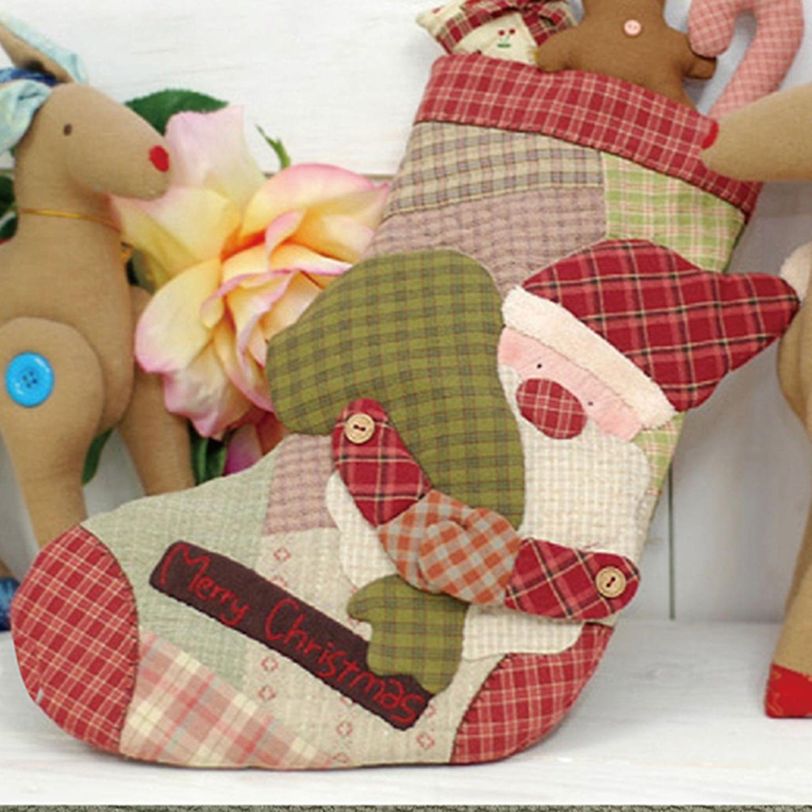 DIY Xmas Stocking Patchworks S - مراجعة Embroidery Xmas Stocking وسعره