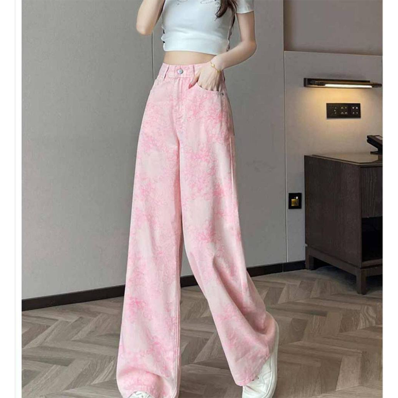 Pink Silk Denim Jeans Women's  - مراجعة Embroidery Design 3D وسعره