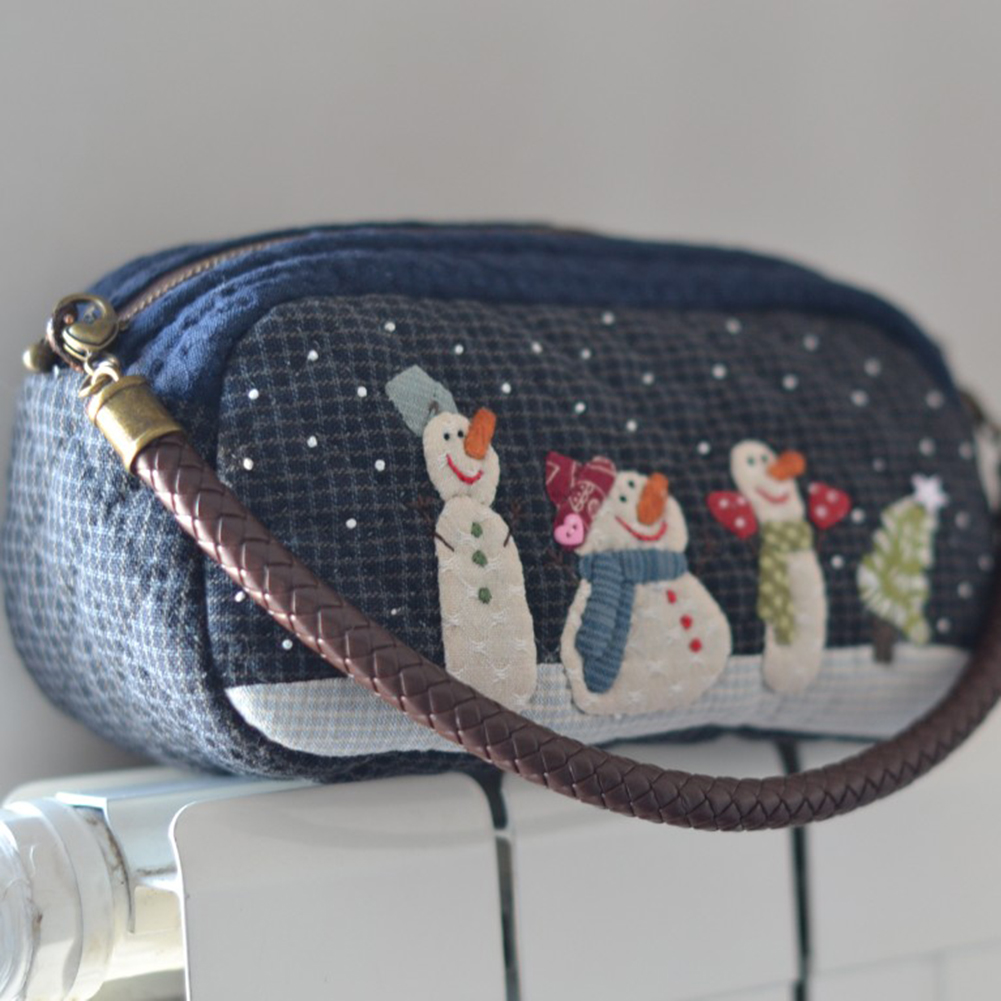 DIY Snow Shoulder Bag Patchwor - مراجعة Embroidery Xmas Stocking وسعره