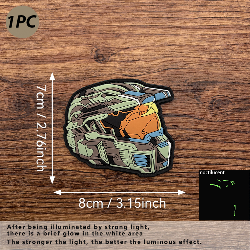A Helmet-Wearing Pattern Pvc S - مراجعة Embroidery Effect وسعره