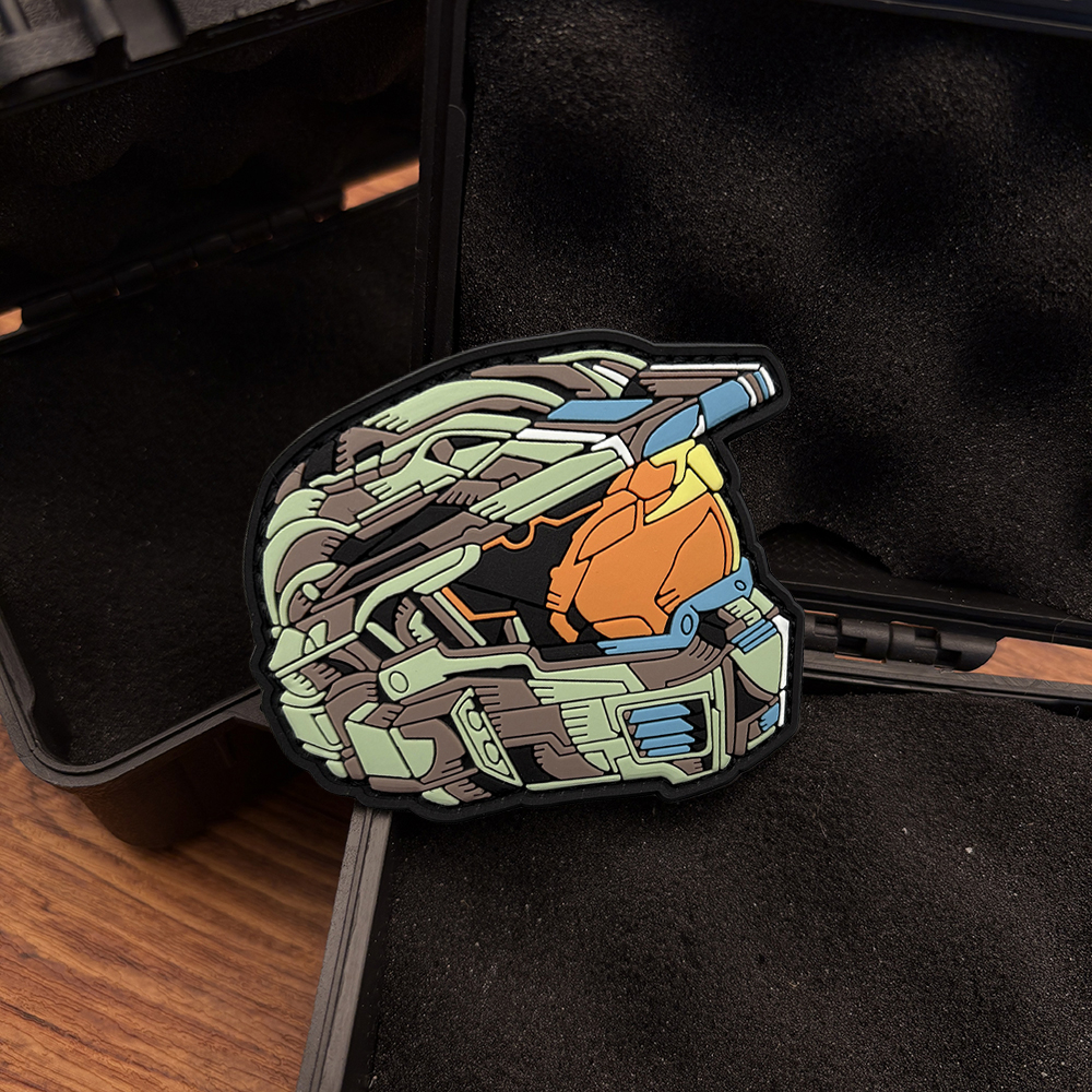 A Helmet-Wearing Pattern Pvc S - مراجعة Embroidery Effect وسعره