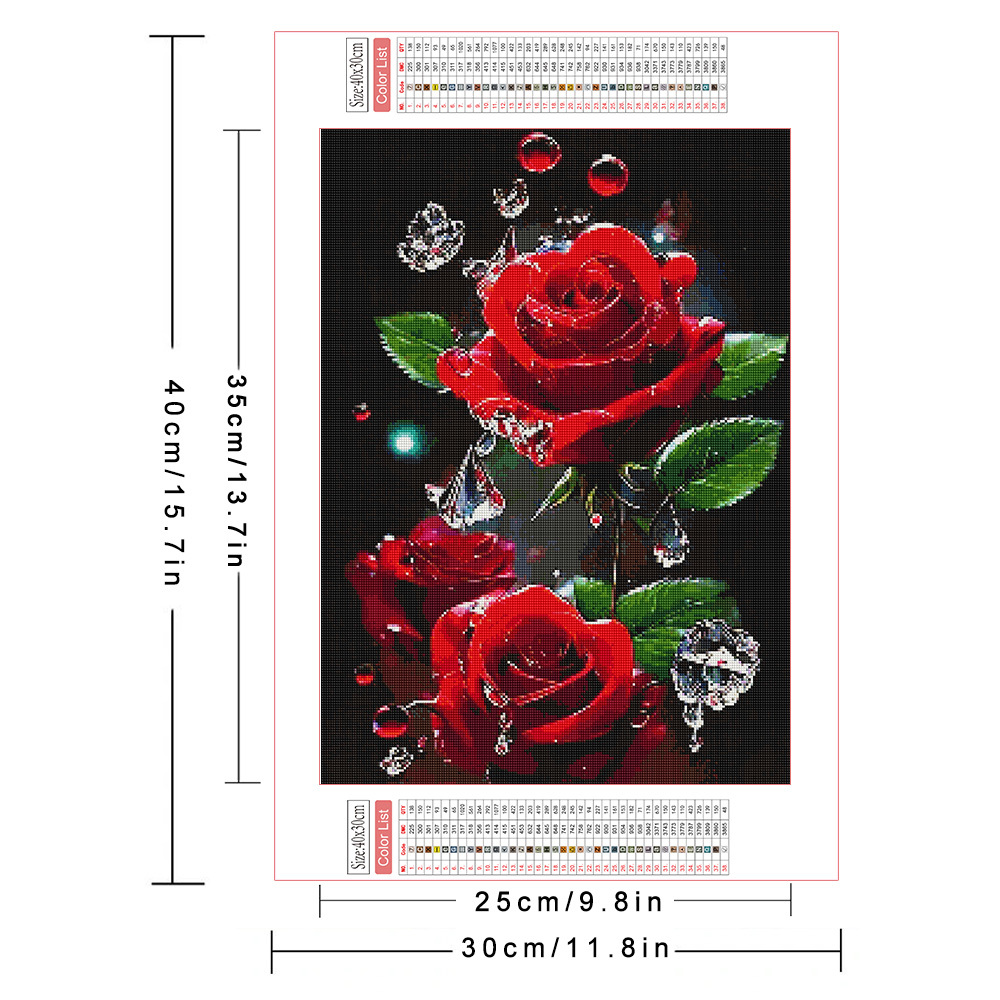 AZQSD Diamond Painting Full Dr - مراجعة Embroidery Rose Stitch وسعره