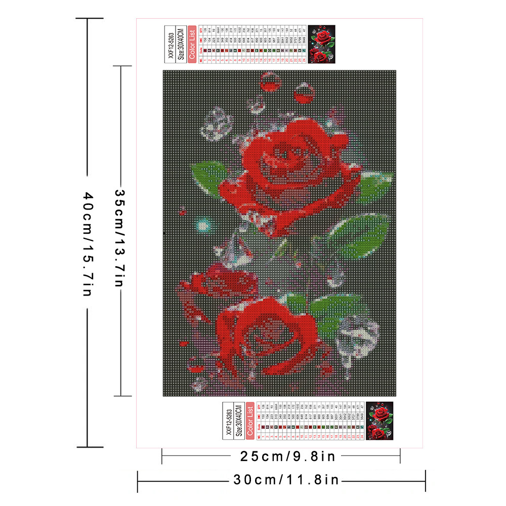 AZQSD Diamond Painting Full Dr - مراجعة Embroidery Rose Stitch وسعره