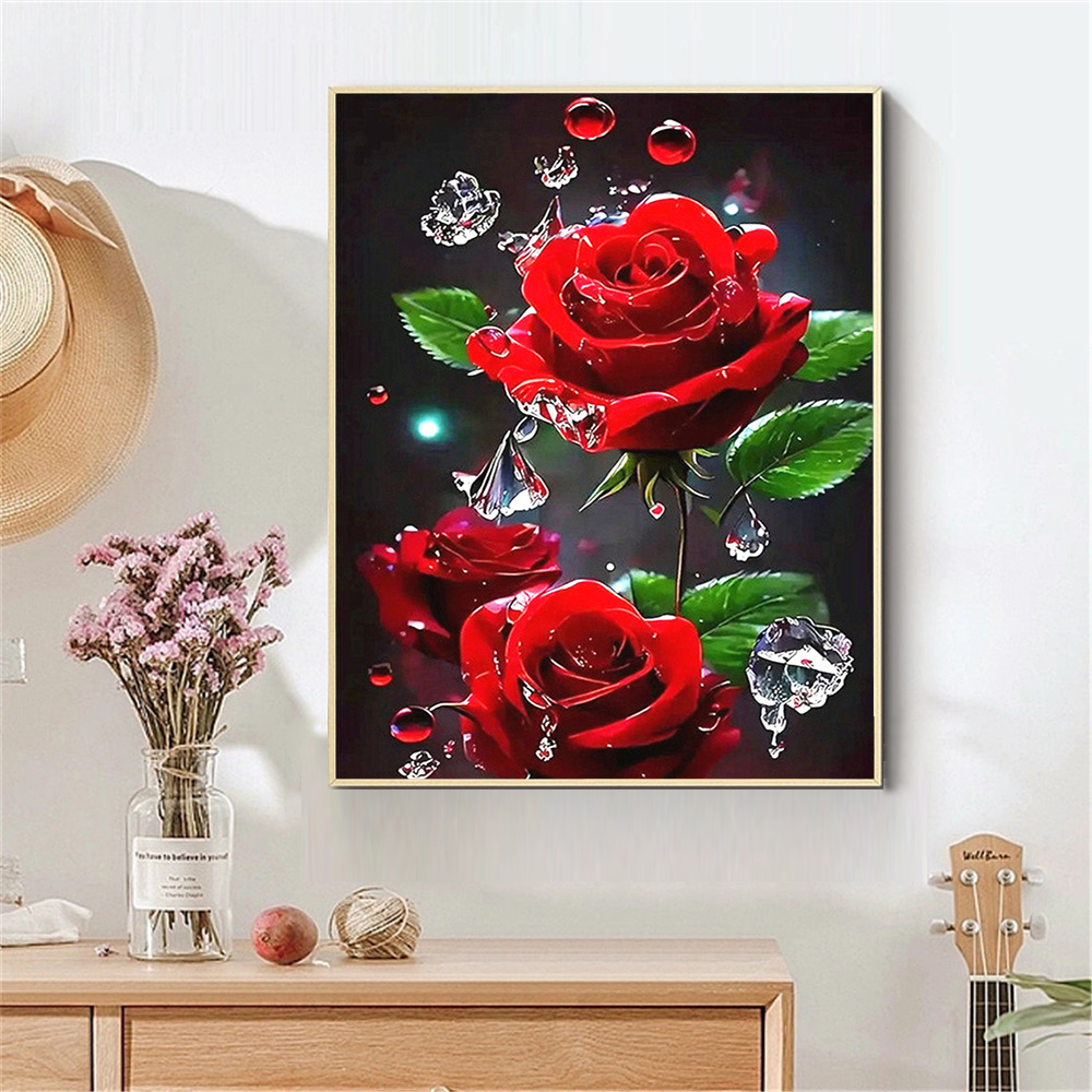 AZQSD Diamond Painting Full Dr - مراجعة Embroidery Rose Stitch وسعره
