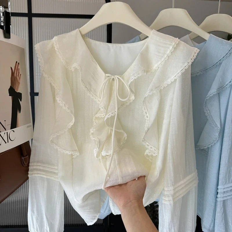 French V-Neck Chic Long Sleeve - مراجعة Embroidery Fashion وسعره