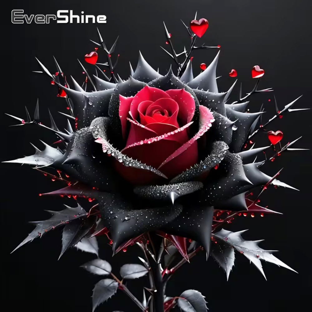 Evershine Diamond Painting Ros - مراجعة Embroidery Rose Stitch وسعره