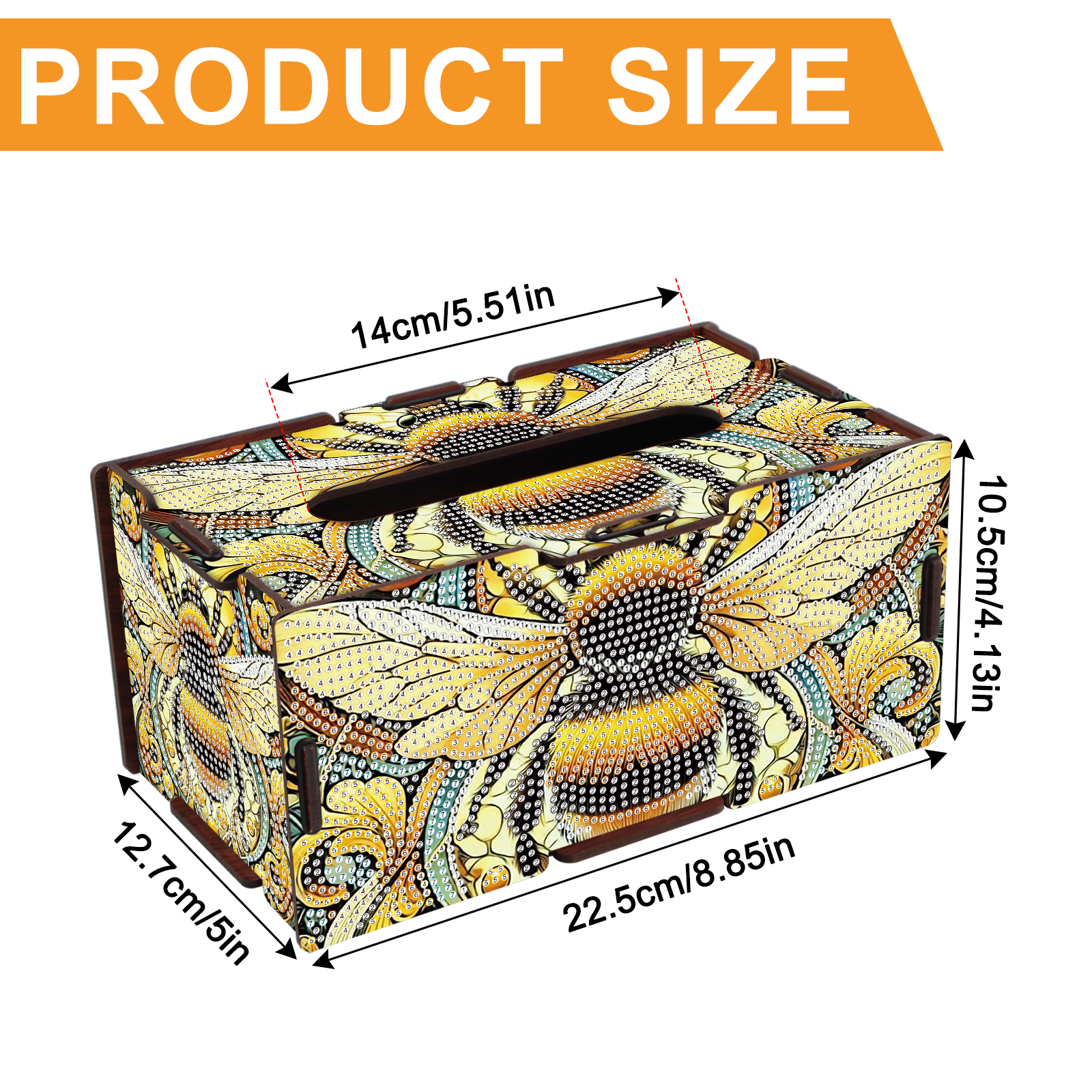 Diamond Art Painting Tissue Bo - مراجعة Embroidery Yellow وسعره