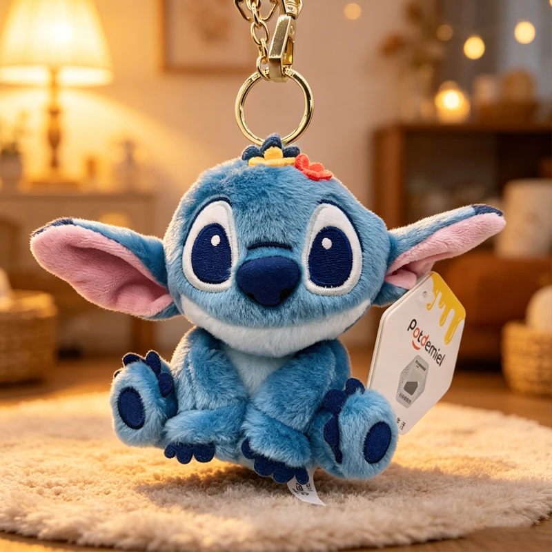 Genuine Disney Stitch Scrump A - مراجعة Embroidery Keychain وسعره