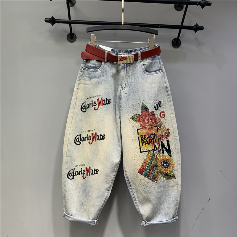 High Waisted Jeans 2023 Spring - مراجعة Embroidery Jeans Sakura وسعره