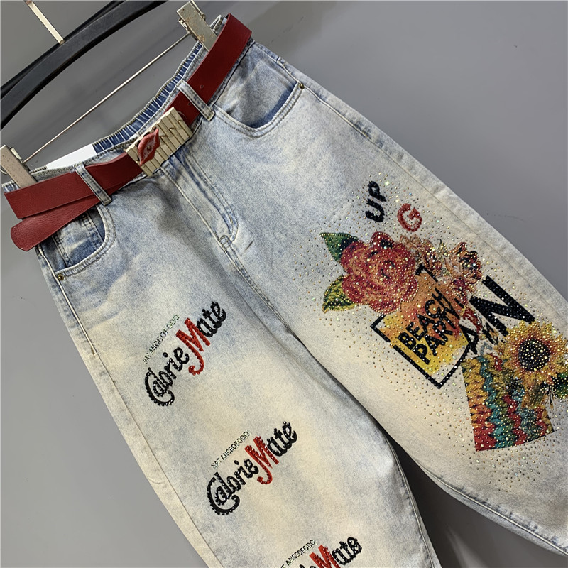 High Waisted Jeans 2023 Spring - مراجعة Embroidery Jeans Sakura وسعره