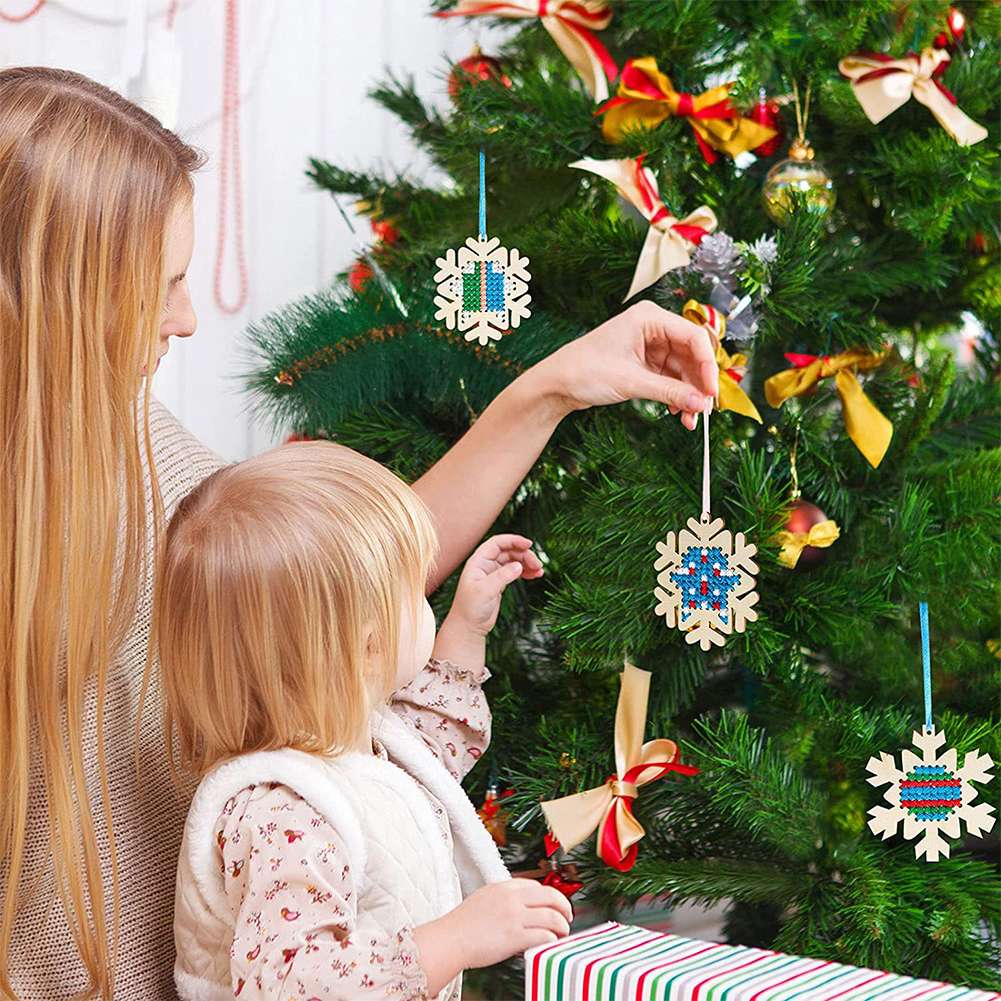 Cross Stitch Hanging Pendant G - مراجعة Embroidery Xmas Decorations وسعره