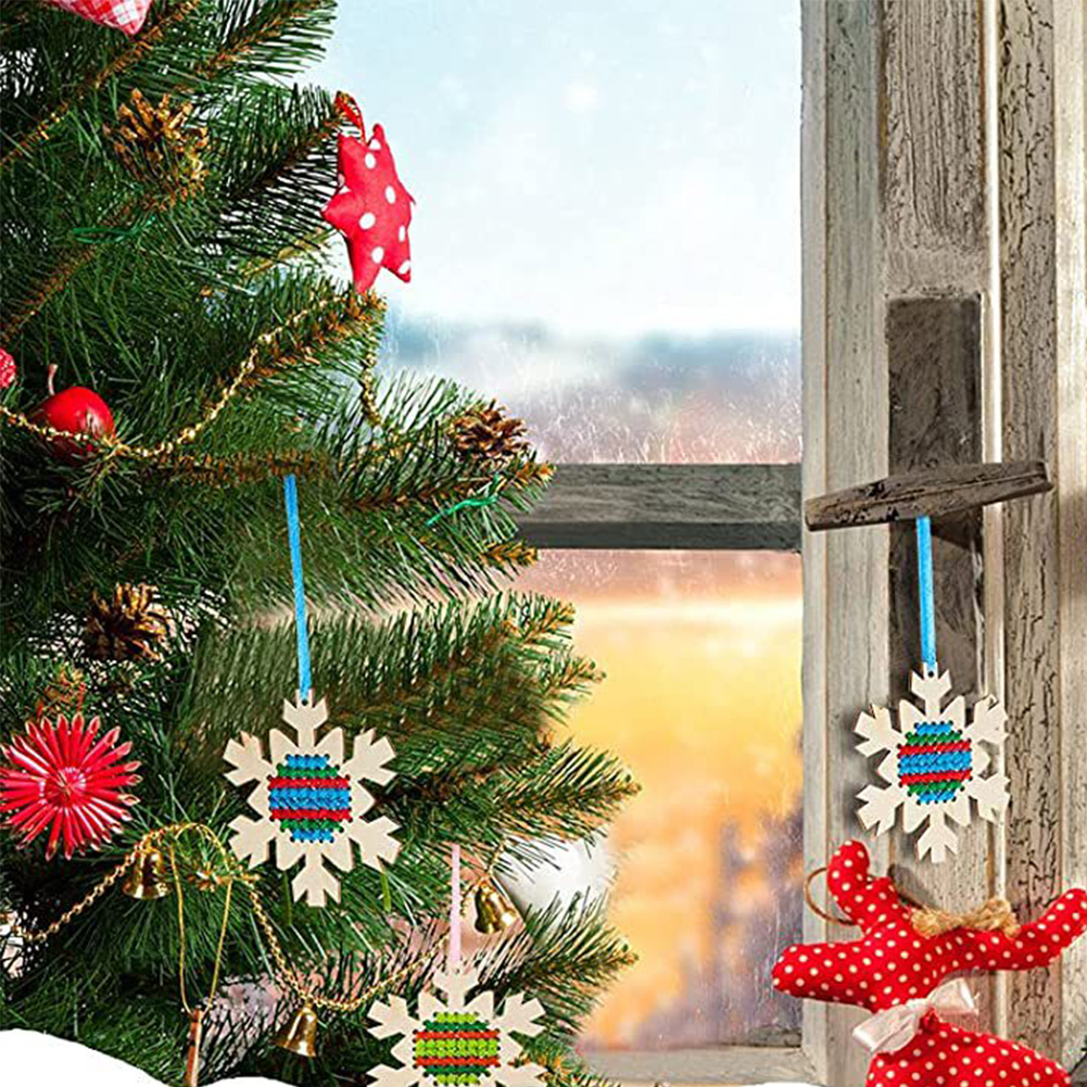 Cross Stitch Hanging Pendant G - مراجعة Embroidery Xmas Decorations وسعره